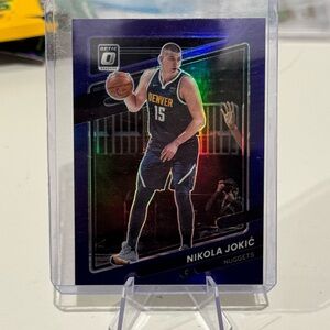 🔥 2021-2022 Nicola Jokic Panini Donruss Optic Purple Prizm. Denver Nuggets
